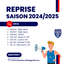 Reprise saison 2024/2025