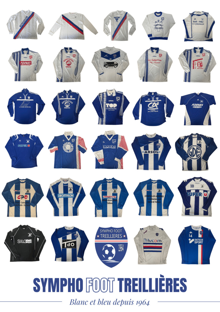 L'histoire des maillots de la Sympho Foot Treillières